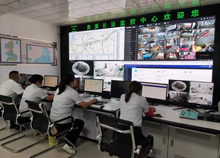 鷹潭長(zhǎng)運(yùn)：貴溪公司監(jiān)控中心、候車大廳全彩LED顯示屏正式投入使用