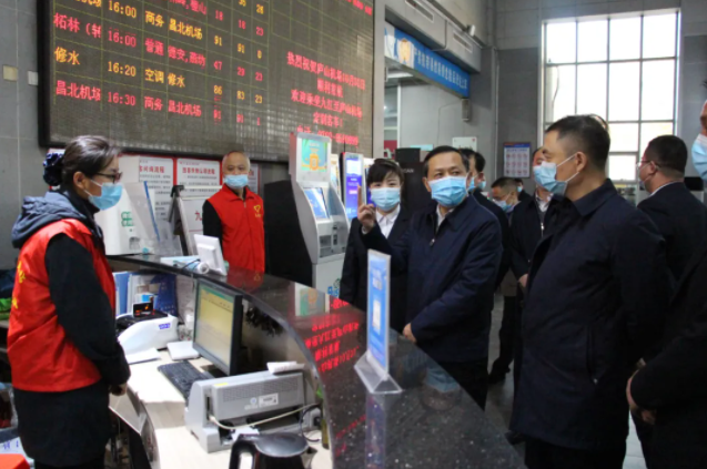 一線報道 || 九江市委常委、宣傳部部長孫金淼督查九江長途汽車站文明創(chuàng)建工作